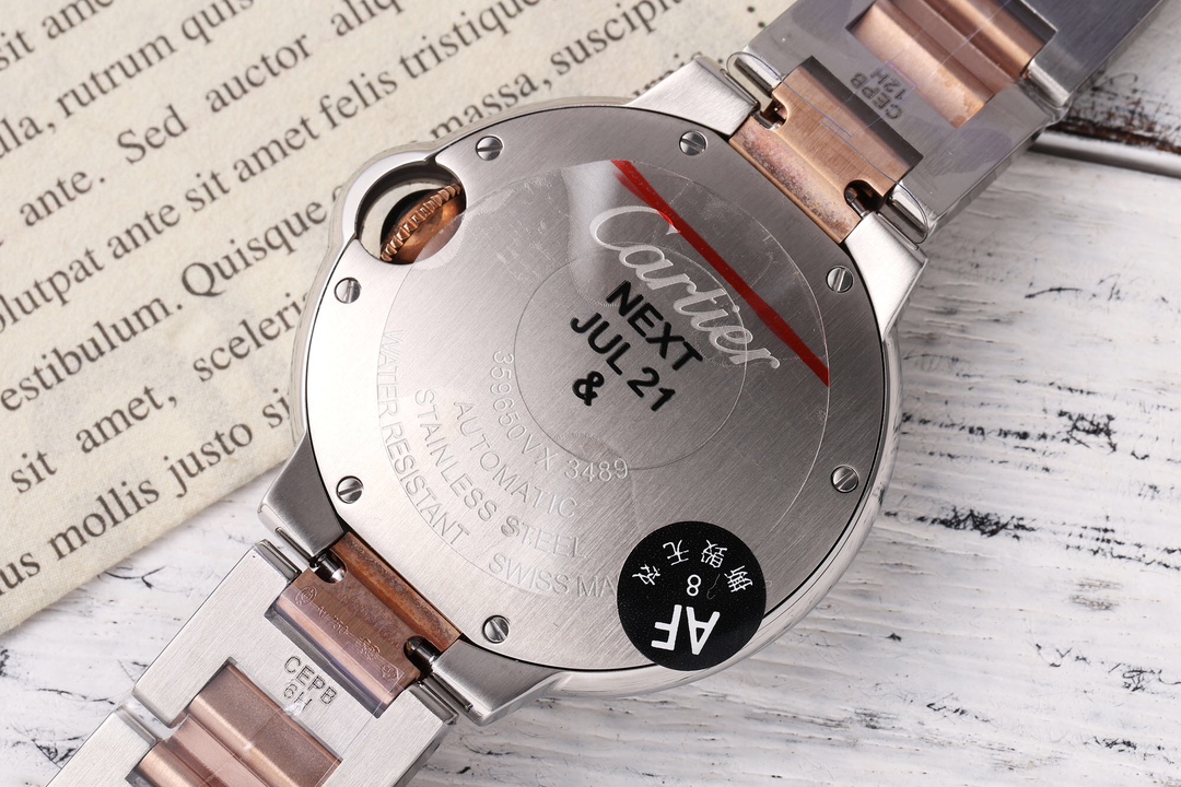 AF Factory Ballon Bleu Watch 33mm Silver Case Two-Tone Rose Gold Bracelet Diamond Dial (Multiple Options)