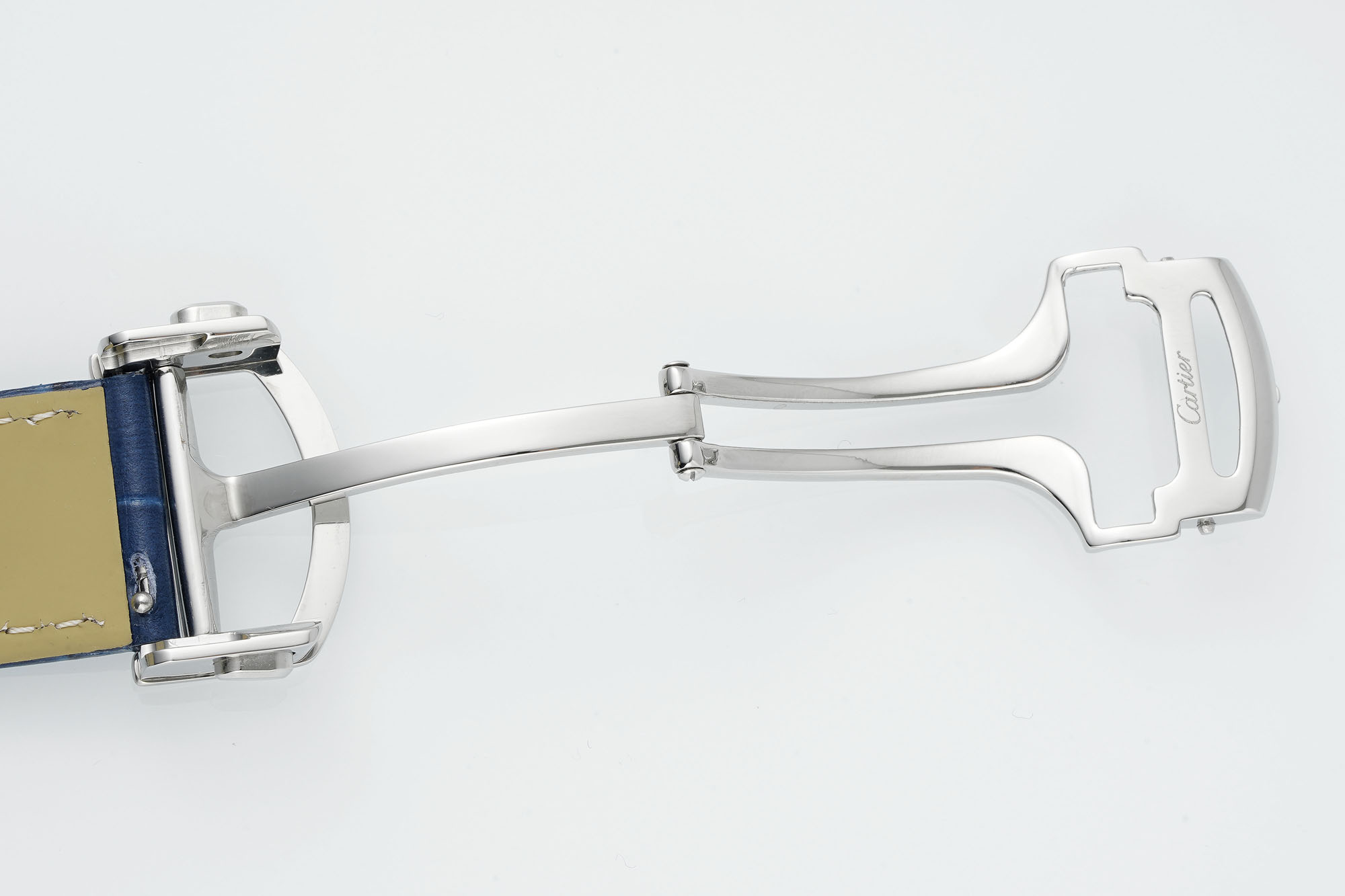 AF Factory Ballon Bleu Watch – 42mm Date Automatic  Silver Case Blue Leather Strap